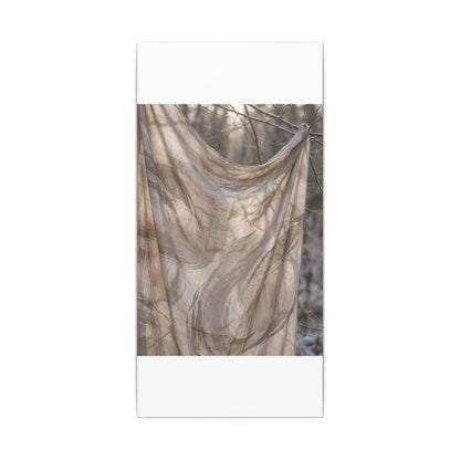 Ma Silk Drape Canvas Art - Japandi Japanese Pattern