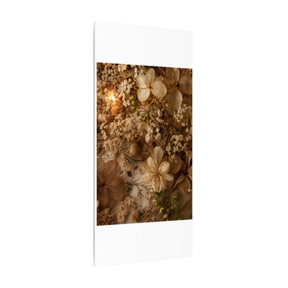 Spring Dried Flowers Japanese Pattern Canvas Art | Earthy Decor