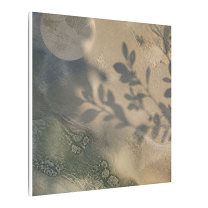 Japandi Shadow Play in Moonlight | Texture Canvas Art
