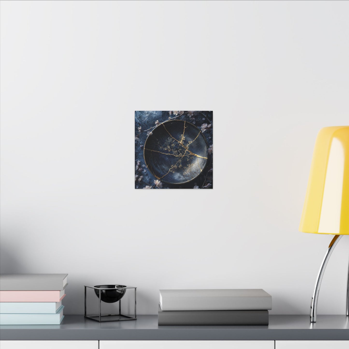Cherry Blossom Winter Canvas Art | Kintsugi Philosophical Design