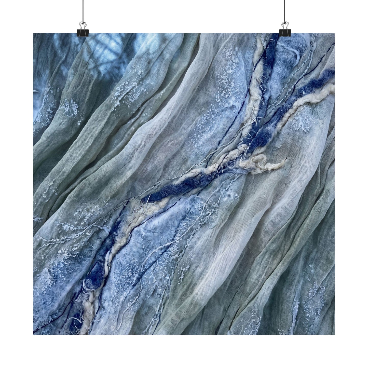 Warm Silk Drape Wall Art Print - Texture Japandi