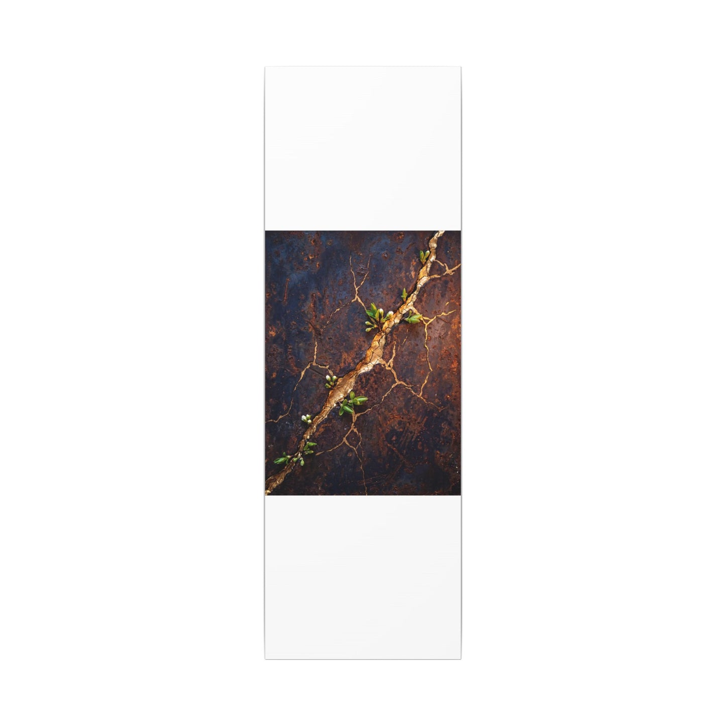 Rust Patina Spring Canvas Art | Kintsugi Resilient Design