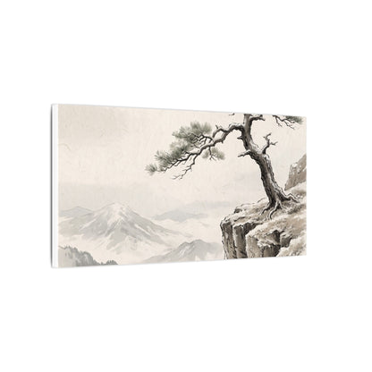 Seijaku Pine Tree Canvas Art - Japandi Japanese Pattern