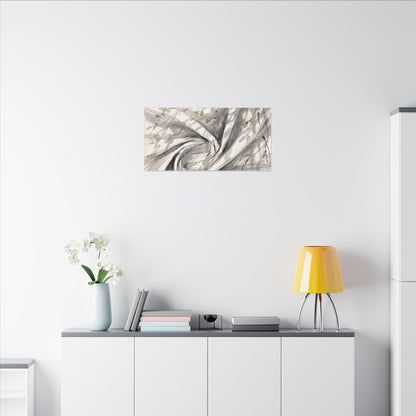 Silk Drape Spring Canvas Art | Zen Contemplative Design