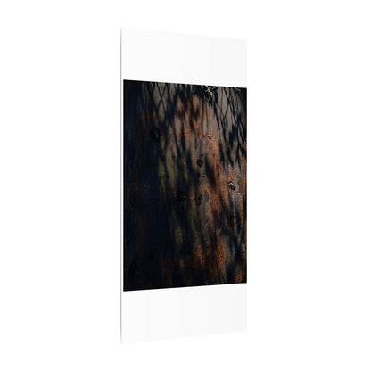 Rust Patina Shadow Zen Canvas Art | Luxurious Dark Japandi Art