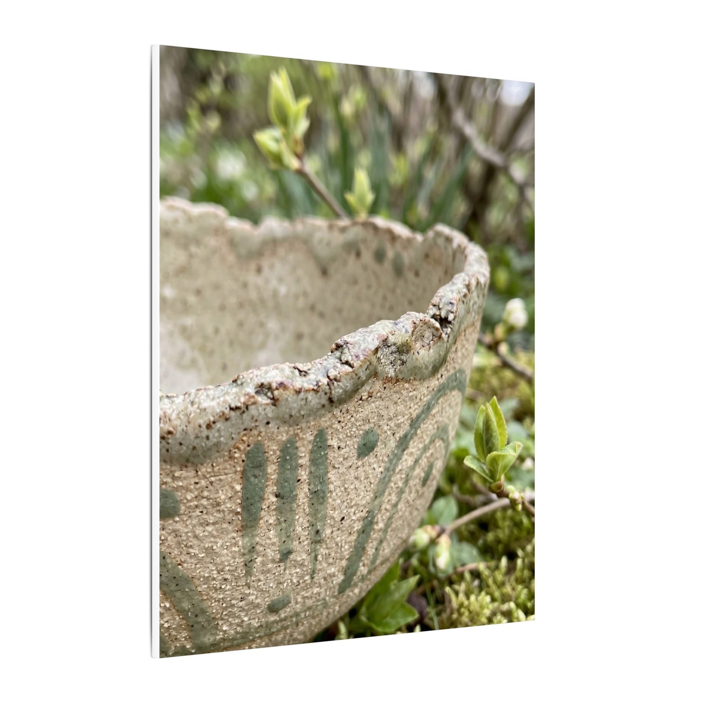 Elegant Ceramic Bowl Canvas Art - Japanese Pattern Japandi