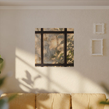 Golden Hour Shoji Screen Canvas Art - Japandi Mono No Aware