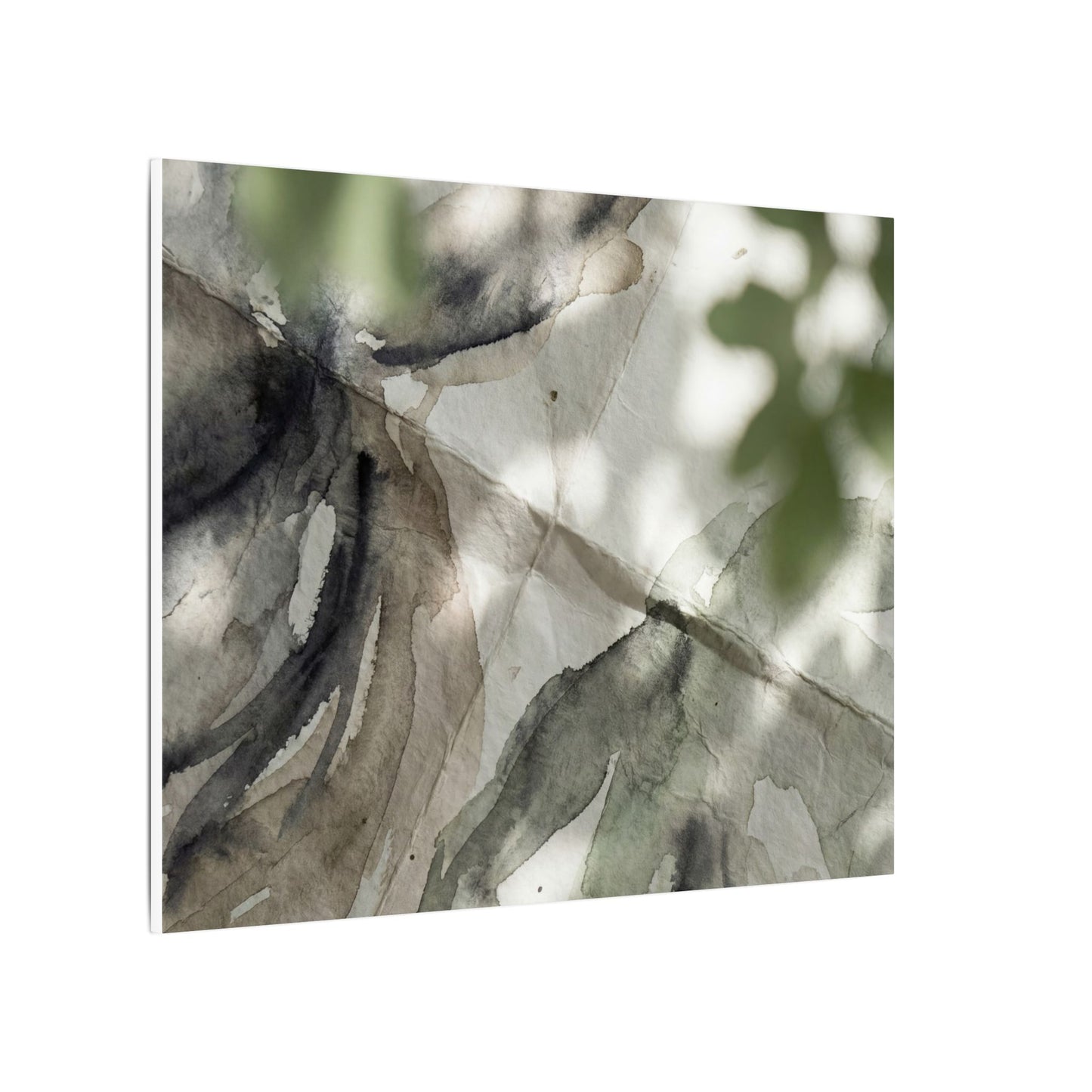 Spring Paper Fold Watercolor Canvas Art | Warm Decor