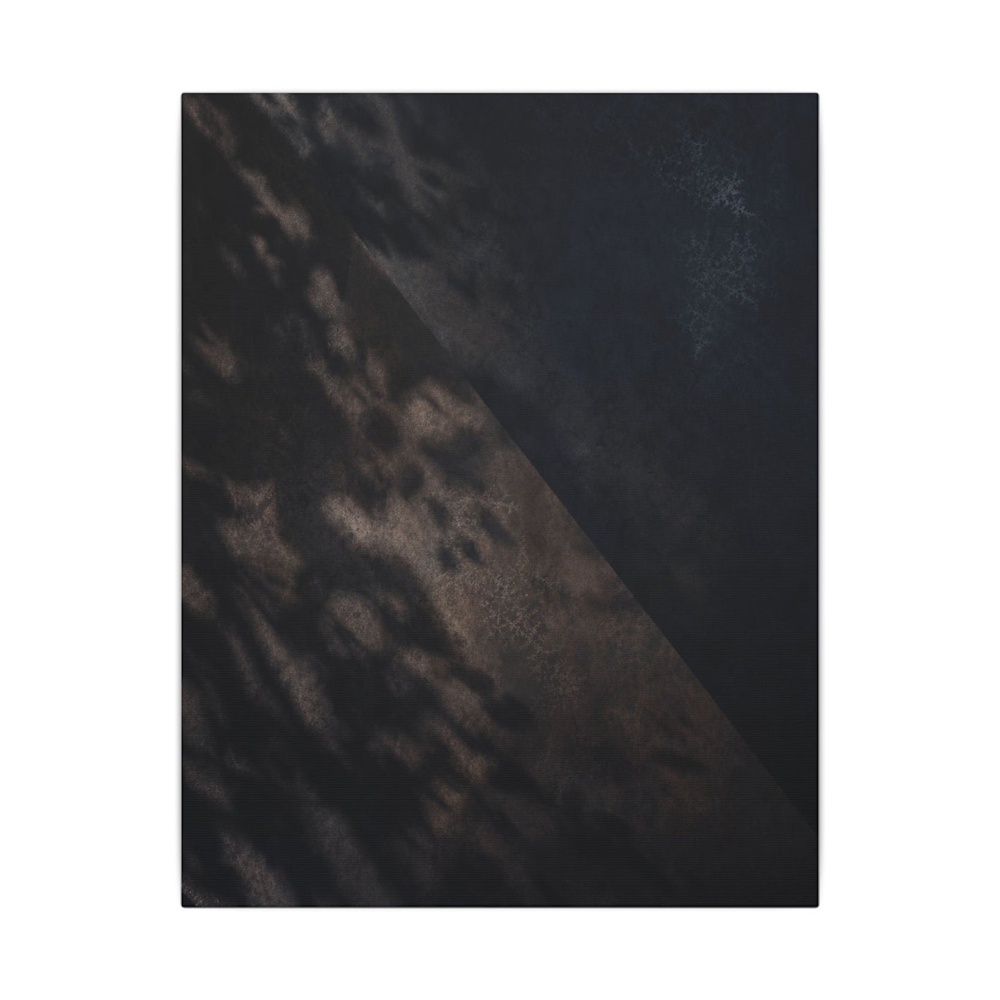 Shadow Play Winter Canvas Art | Dark Japandi Moody Design