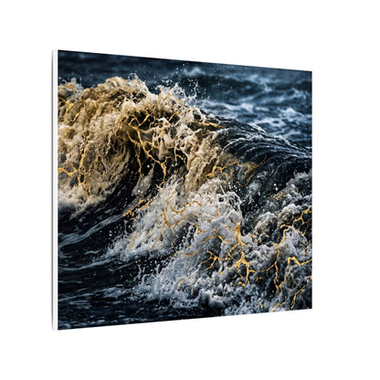 Ocean Wave Winter Canvas Art | Kintsugi Artful Design