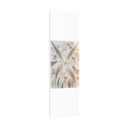 Elegant Dried Flowers Canvas Art - Japanese Pattern Japandi
