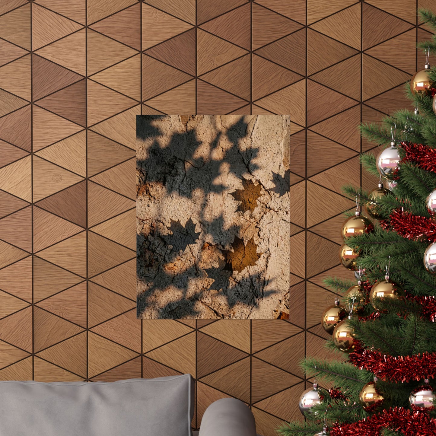 Shadow Play Texture Wall Art Print | Cozy Japandi Art