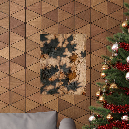 Shadow Play Texture Wall Art Print | Cozy Japandi Art