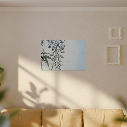 Zen Wisteria in Moonlight | Ukiyo E Inspired Canvas Art