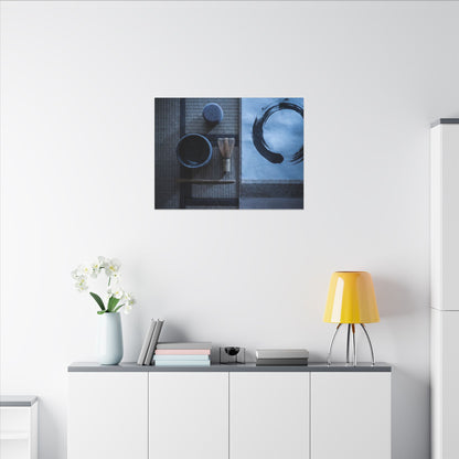 Tea Ceremony Enso Canvas Art | Calm Zen Art