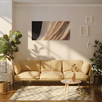 Golden Hour Silk Drape Canvas Art - Kintsugi Fukinsei