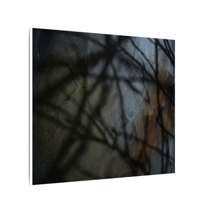 Shadow Play Dark Texture Canvas Art | Sophisticated Dark Japandi Art