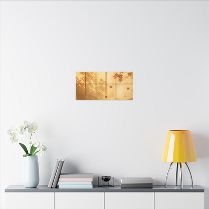 Shoji Screen Texture Canvas Art | Earthy Japandi Art