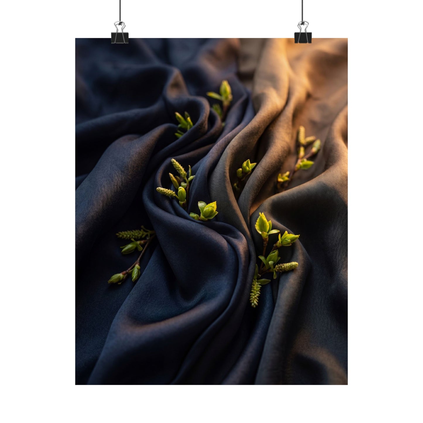 Spring Silk Drape Moody Minimal Wall Art Print | Bold Decor