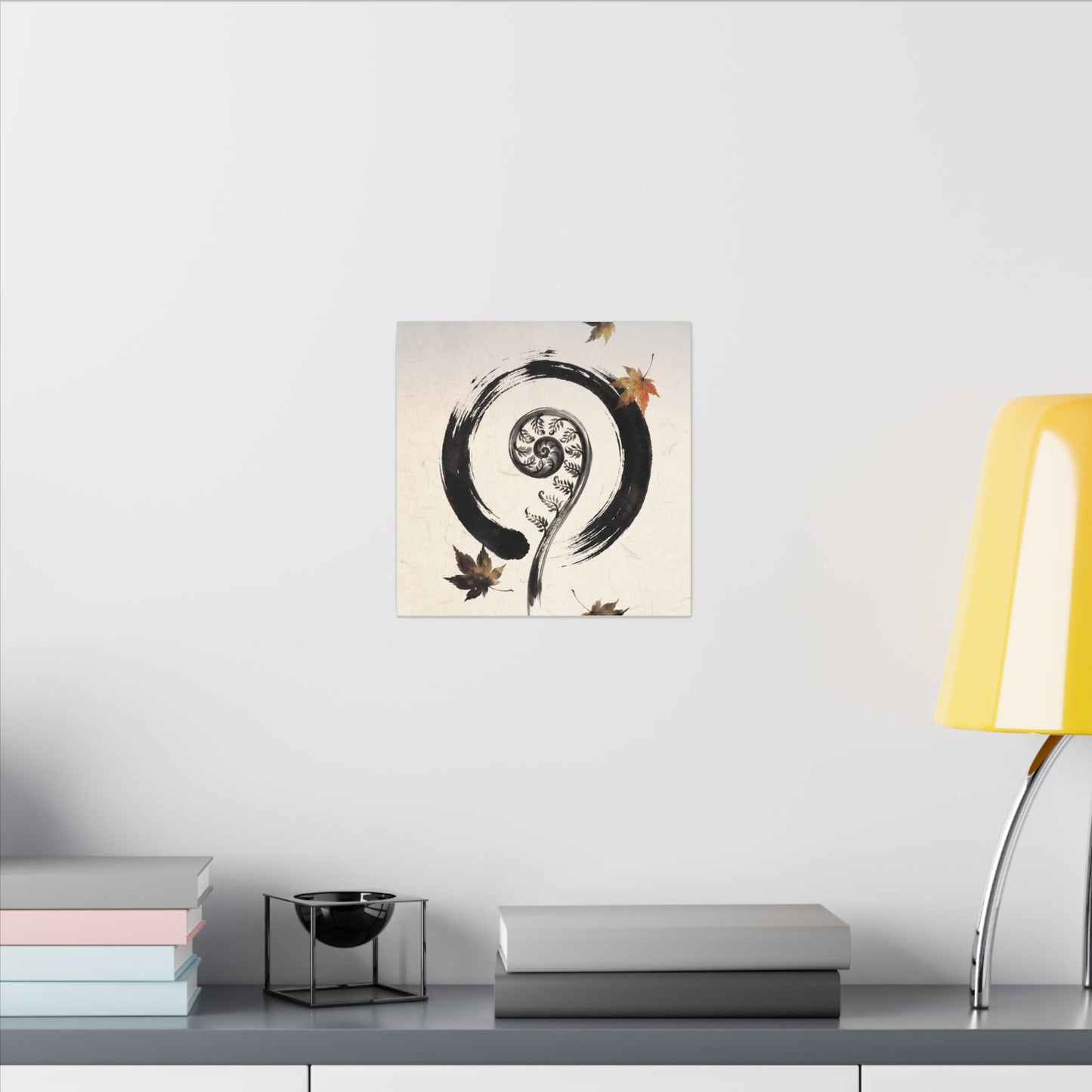 Fern Unfurling Autumn Canvas Art | Zen Peaceful Design