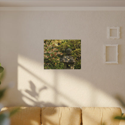 Spring Stone Lantern Gold Repair Canvas Art | Beautiful Decor