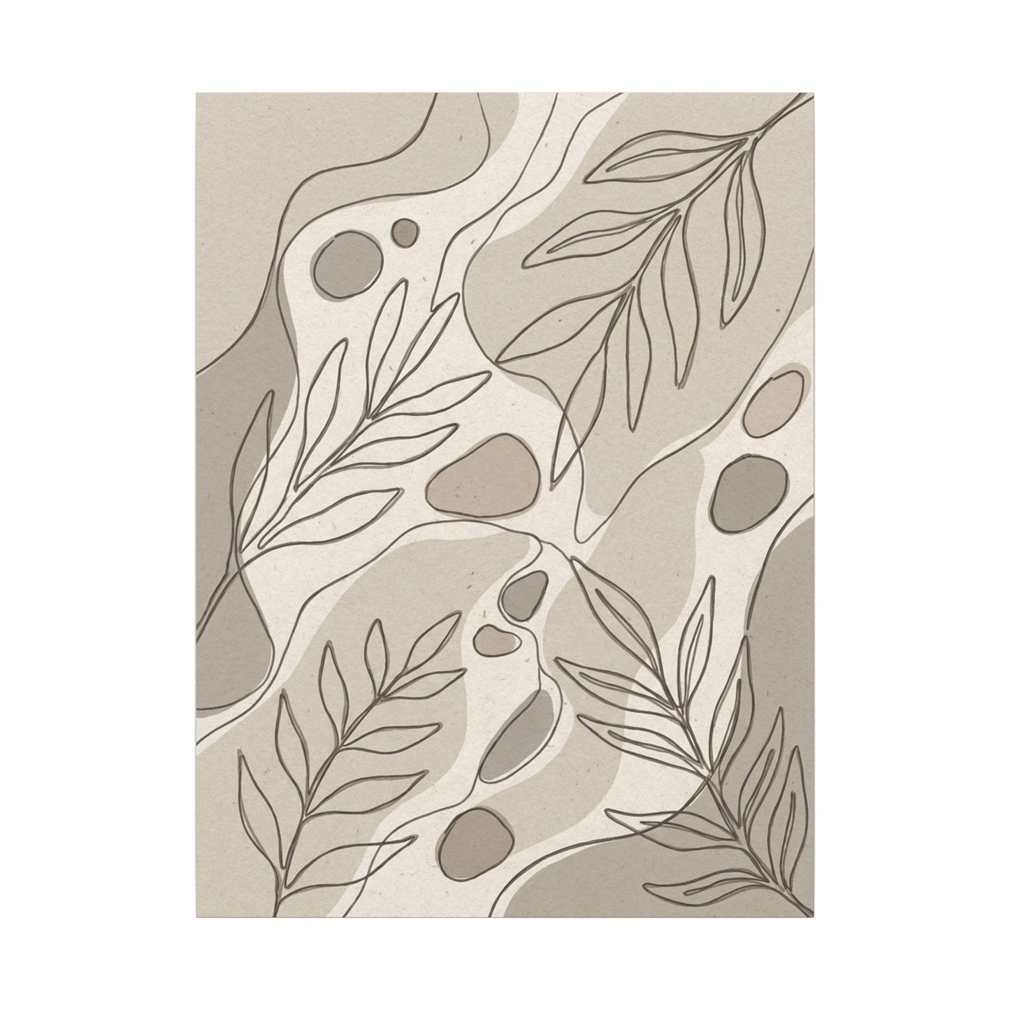 Japandi Minimal Line Canvas Art