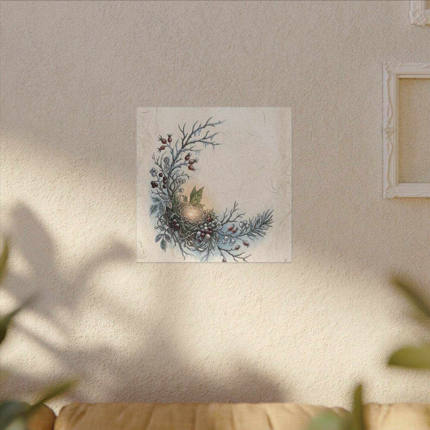 Winter Shoji Screen Forest Whimsy Canvas Art | Enchanting Decor