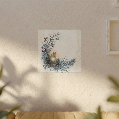 Winter Shoji Screen Forest Whimsy Canvas Art | Enchanting Decor