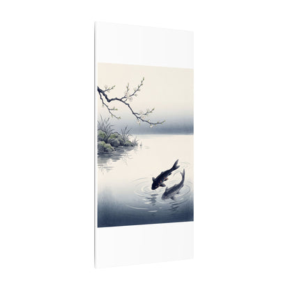 Ma Koi Pond Canvas Art - Zen Ukiyo E Inspired