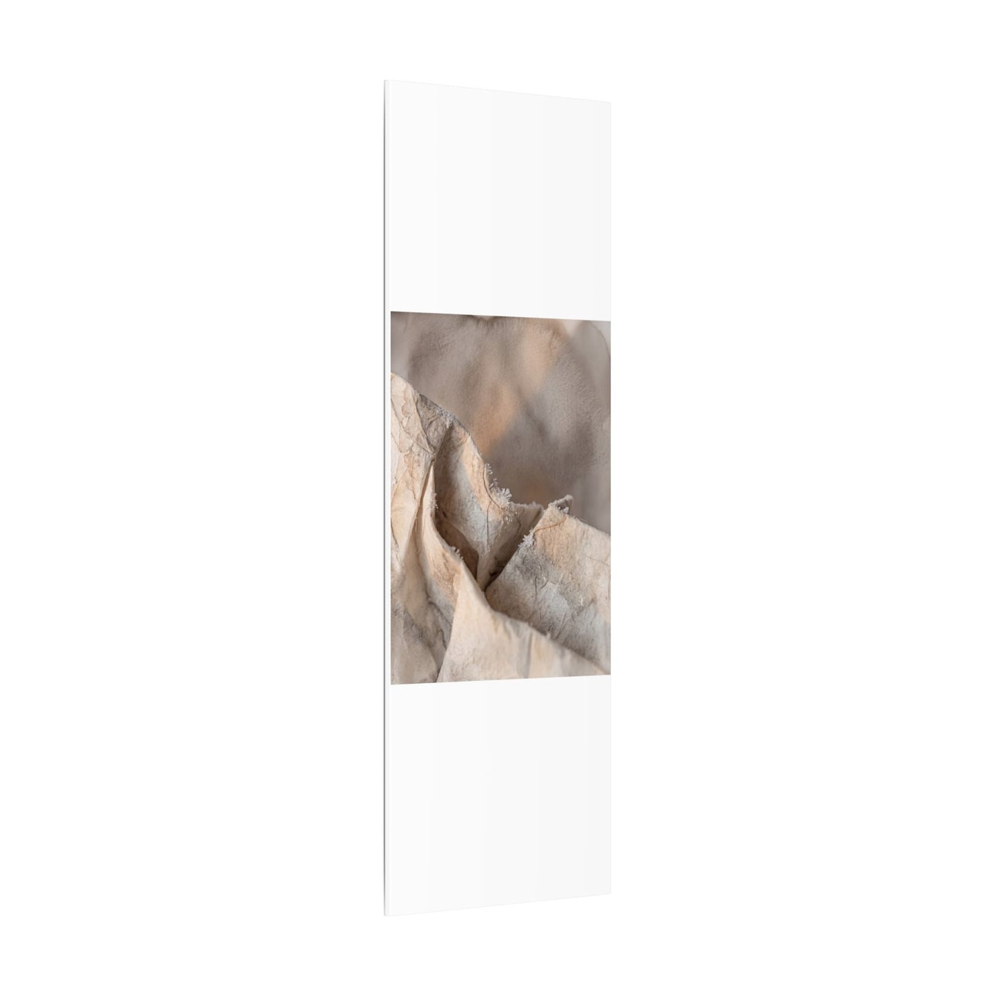 Japandi Paper Fold in Candlelight | Watercolor Canvas Art