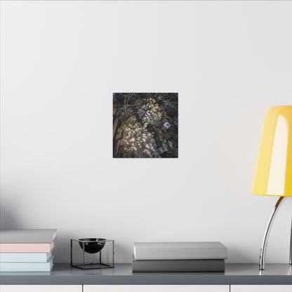 Moonlit Garden Japanese Pattern Canvas Art | Elegant Japandi Art