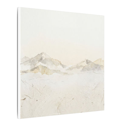 Mountain Mist Winter Canvas Art | Japandi Warm Design