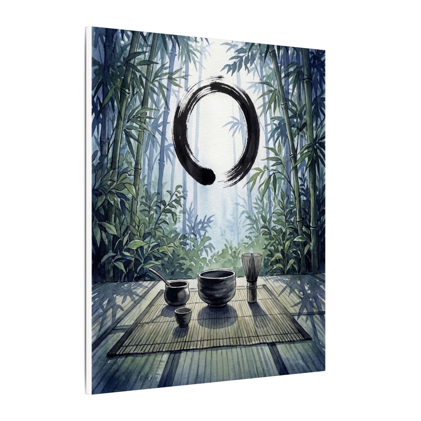 Seijaku Tea Ceremony Canvas Art - Zen Enso