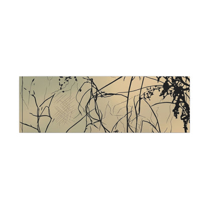 Golden Hour Shadow Play Canvas Art - Japandi Mono No Aware