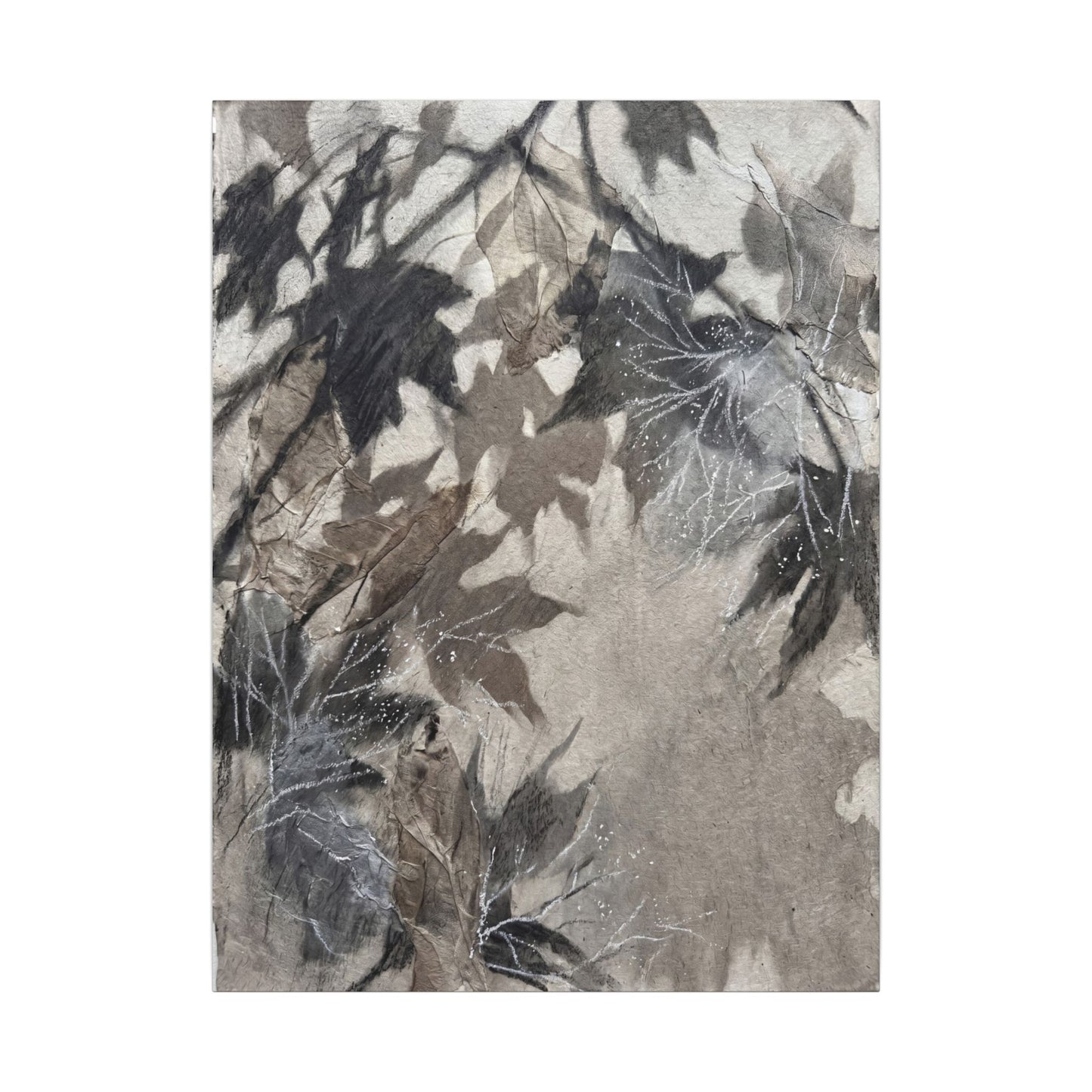 Shadow Play Texture Canvas Art | Cozy Japandi Art