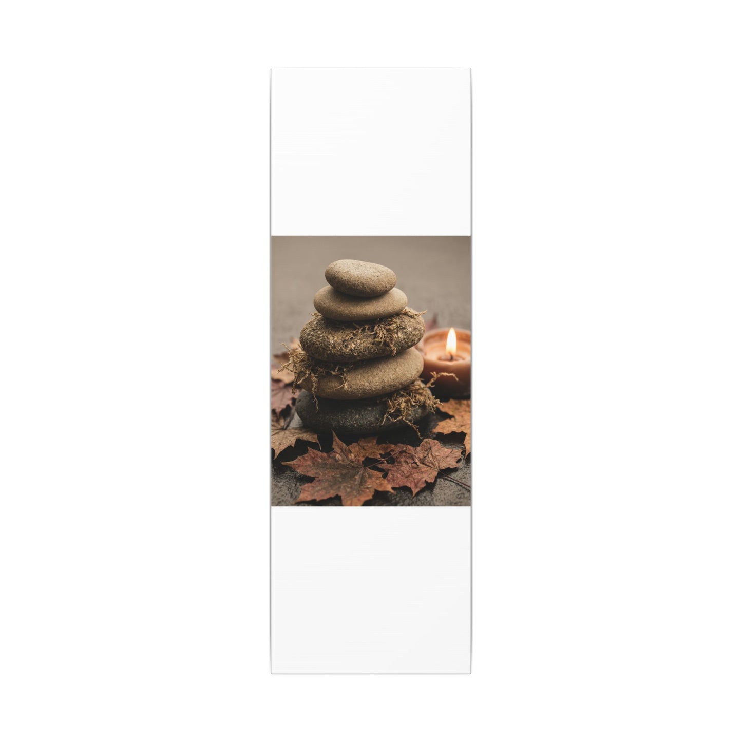 River Stones Canvas Art | Autumn Japandi Texture Art