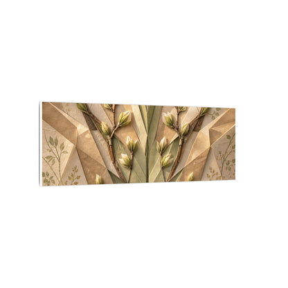 Kanso Paper Fold Canvas Art - Japandi Japanese Pattern