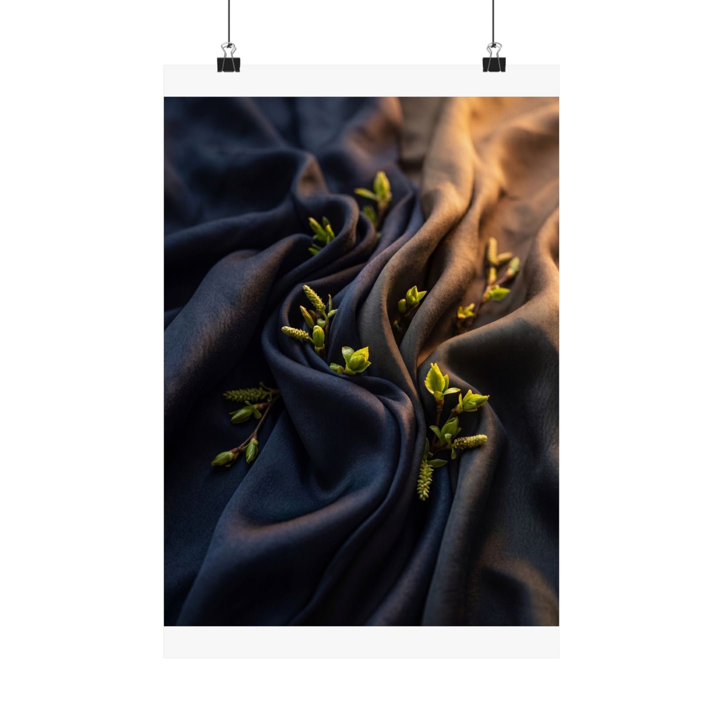 Spring Silk Drape Moody Minimal Wall Art Print | Bold Decor