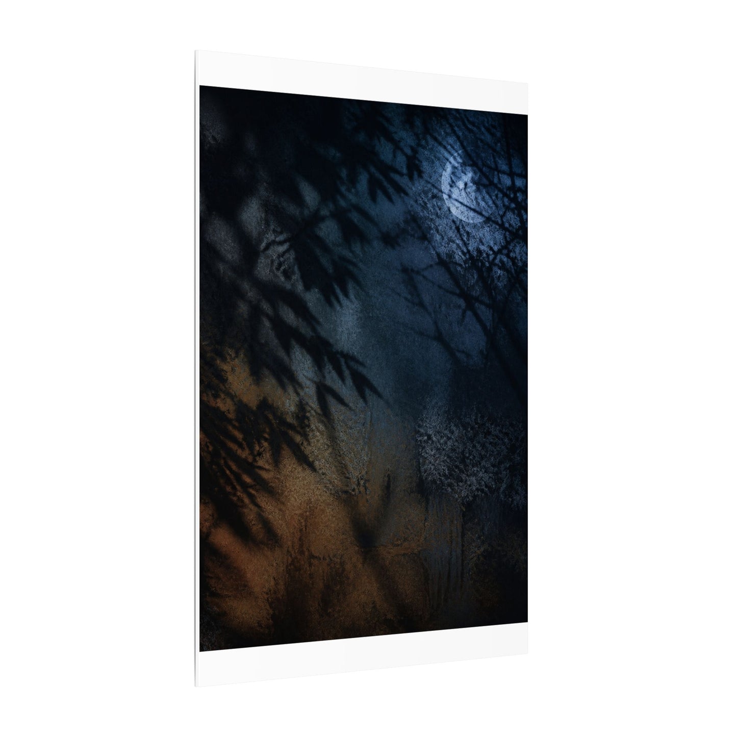 Kanso Shadow Play Canvas Art - Dark Japandi Shadow Zen