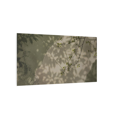 Neutral Shadow Play Canvas Art - Japanese Pattern Japandi
