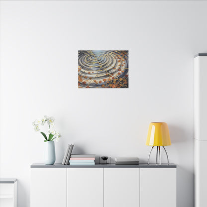 Moonlight Water Ripple Canvas Art - Kintsugi Fukinsei