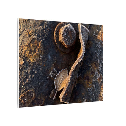 Moody Rust Patina Canvas Art - Moody Minimal Dark Japandi