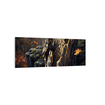 Pine Tree Autumn Canvas Art | Kintsugi Beautiful Design