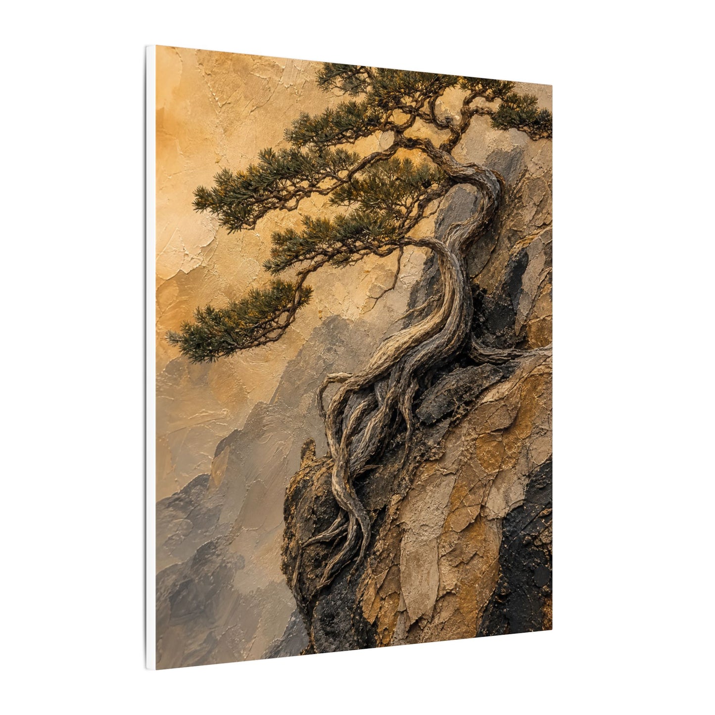 Summer Pine Tree Texture Canvas Art | Cozy Decor