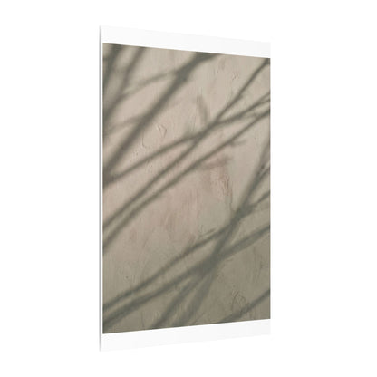 Shadow Play Japanese Pattern Canvas Art | Warm Japandi Art