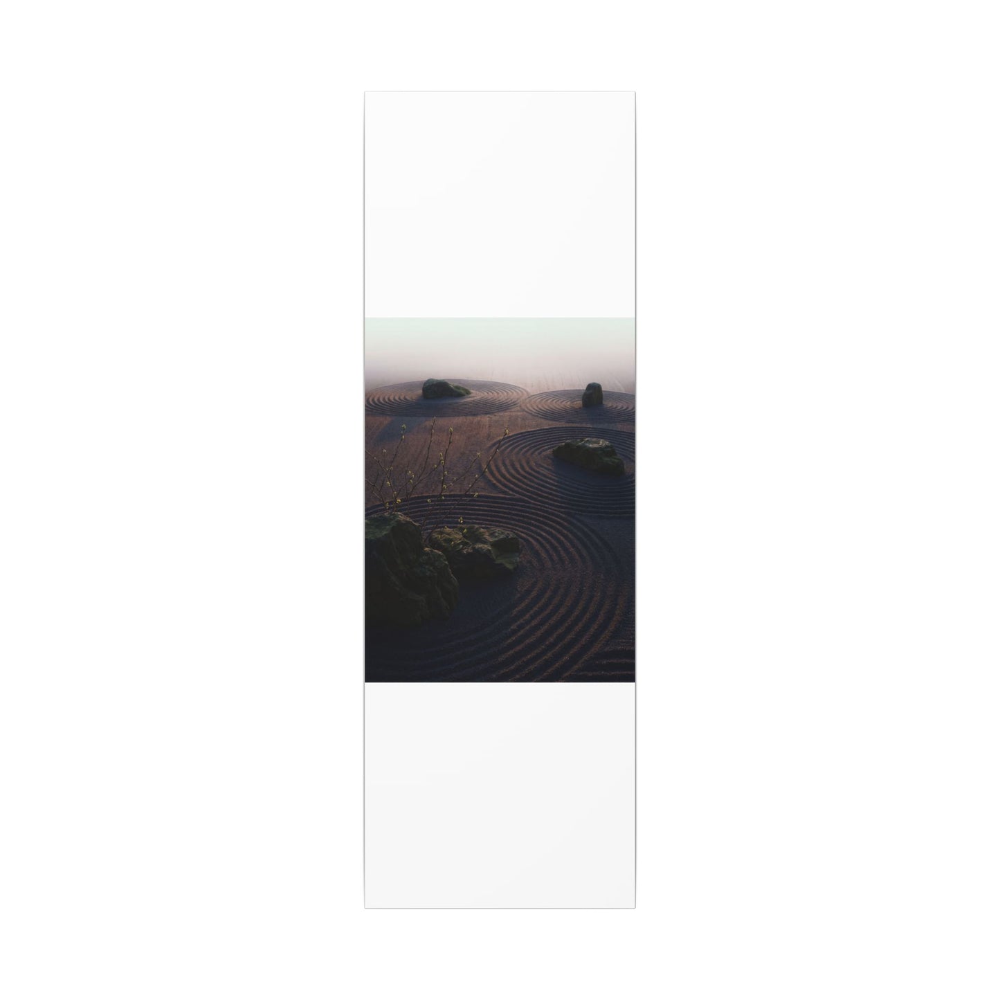 Spring Rock Garden Shadow Zen Canvas Art | Luxurious Decor