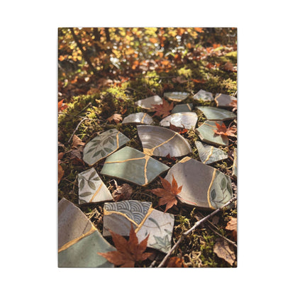 Broken Pottery Japanese Pattern Canvas Art | Elegant Japandi Art