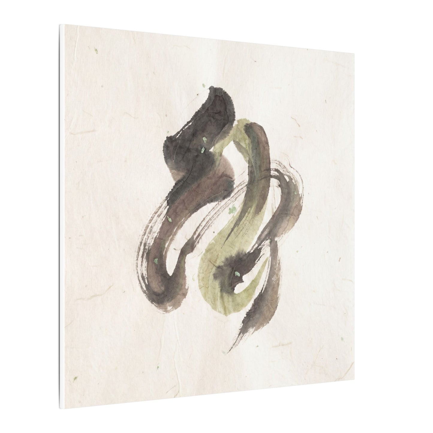 Ink Brushstroke Canvas Art | Spring Japandi Japanese Pattern Art
