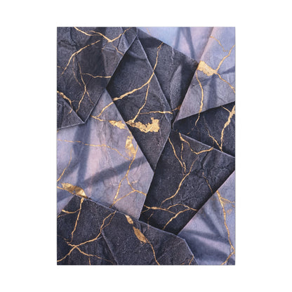 Seijaku Paper Fold Canvas Art - Kintsugi Gold Vein