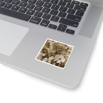 Summer Dried Flowers Minimal Line Sticker | Neutral Decor